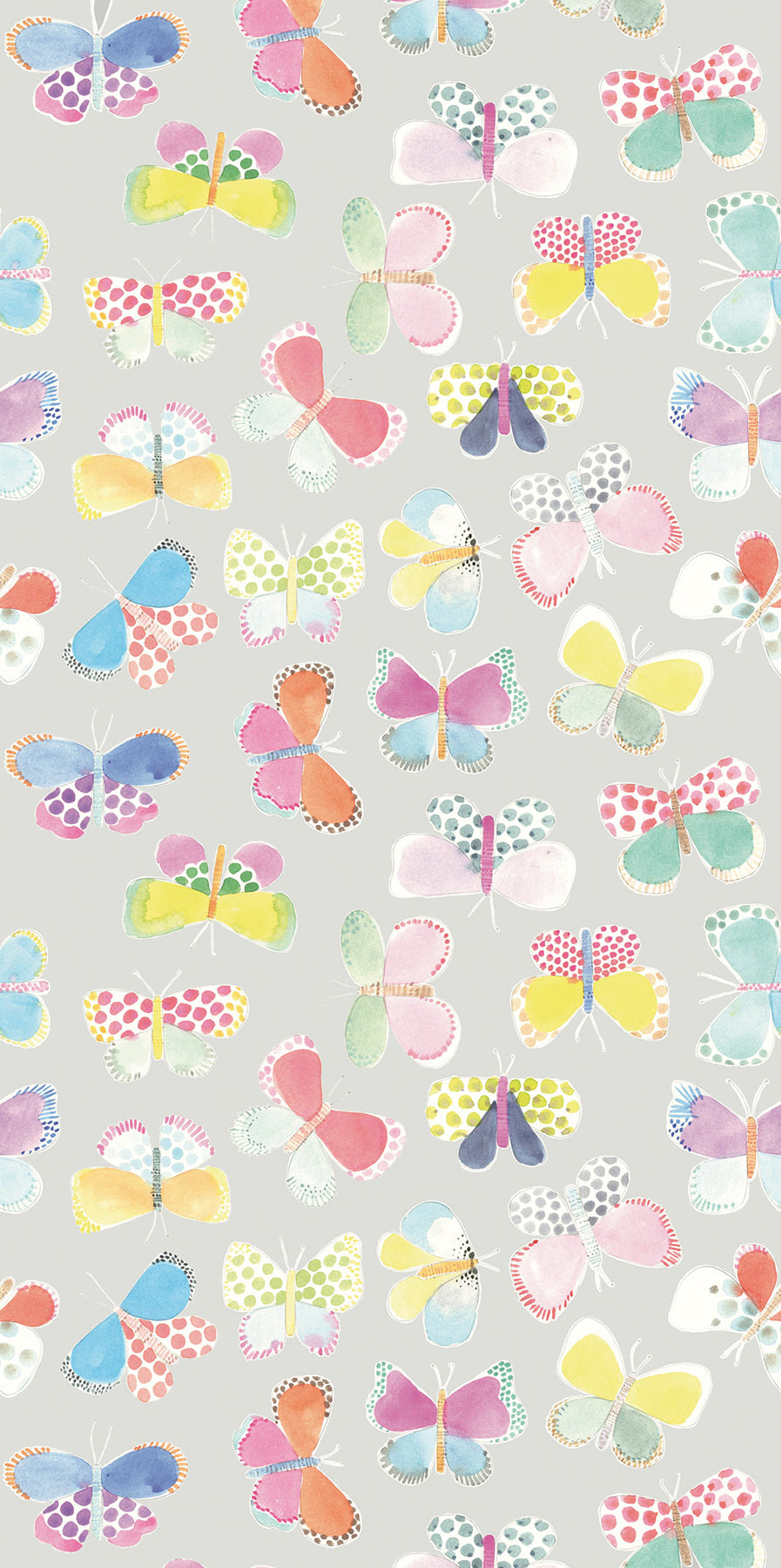 Eijffinger 359151 Grey Butterflies In My Stomach Wall Mural