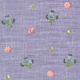 Eijffinger 359155 Gerda Blue Hand Embroidered Raffia Look Wallpaper