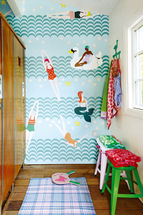 Eijffinger 359169 Lovely Ladies Bathing Wall Mural