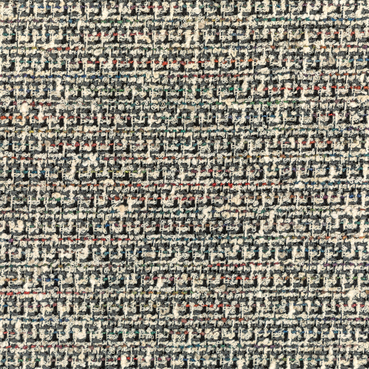 KRAVET COUTURE 36101.821.0 ATELIER TWEED NOIR MULTI Fabric - Eade's Wallpaper