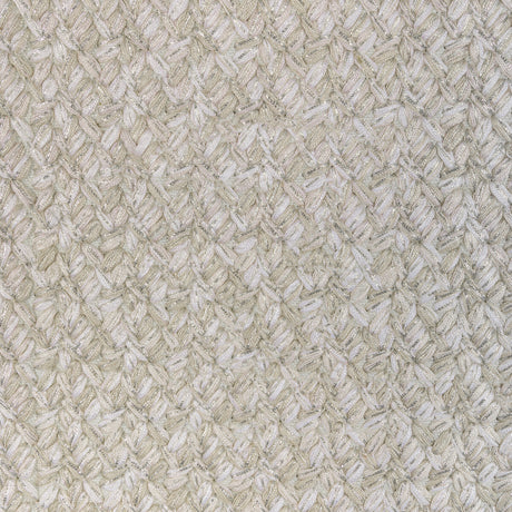 KRAVET COUTURE 36314.116.0 GILDED LACING NATURAL SILVER Fabric - Eade's Wallpaper
