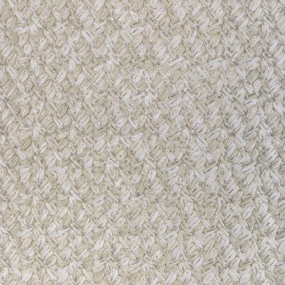 KRAVET COUTURE 36314.116.0 GILDED LACING NATURAL SILVER Fabric - Eade's Wallpaper