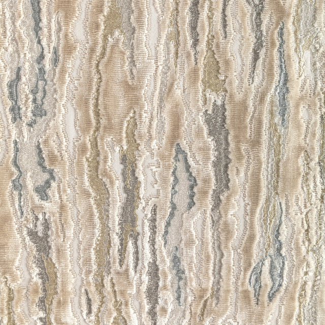 KRAVET COUTURE 36322.16.0 VELVET WAVES CREAM Fabric - Eade's Wallpaper