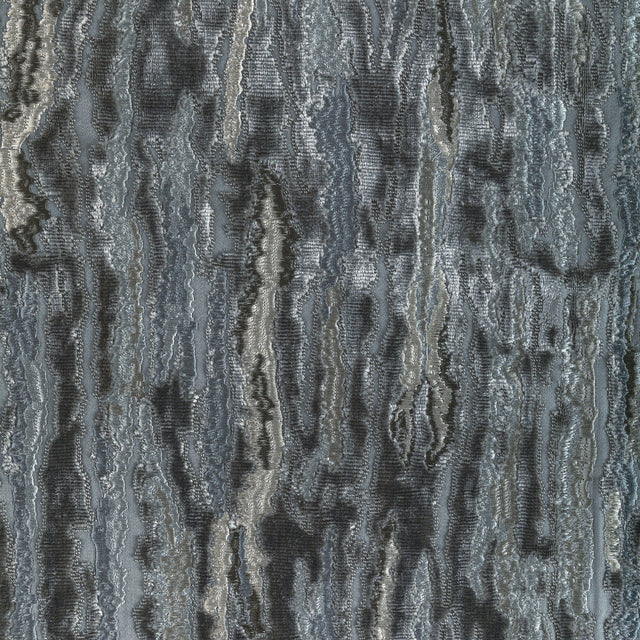 KRAVET COUTURE 36322.21.0 VELVET WAVES CHARCOAL Fabric - Eade's Wallpaper