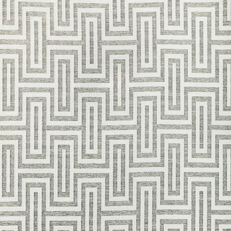 KRAVET COUTURE 36340.16.0 GEO GLAM IVORY PLATINUM Fabric - Eade's Wallpaper