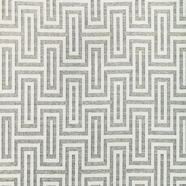KRAVET COUTURE 36340.16.0 GEO GLAM IVORY PLATINUM Fabric - Eade's Wallpaper