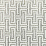 KRAVET COUTURE 36340.16.0 GEO GLAM IVORY PLATINUM Fabric - Eade's Wallpaper