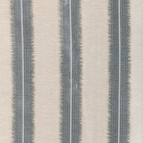 KRAVET COUTURE 36346.1611.0 ETCHED STRIPE FOG Fabric - Eade's Wallpaper