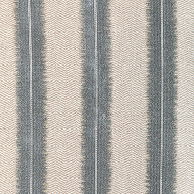 KRAVET COUTURE 36346.1611.0 ETCHED STRIPE FOG Fabric - Eade's Wallpaper