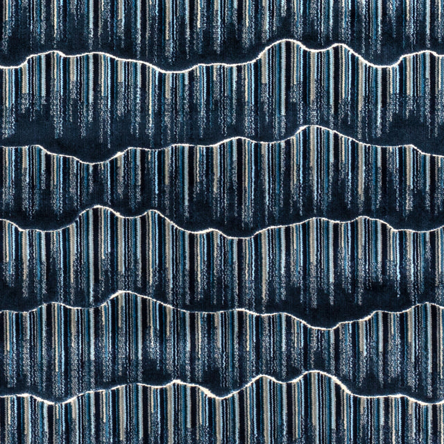 KRAVET COUTURE 36350.50.0 MOUNTAINSCAPE INDIGO Fabric - Eade's Wallpaper
