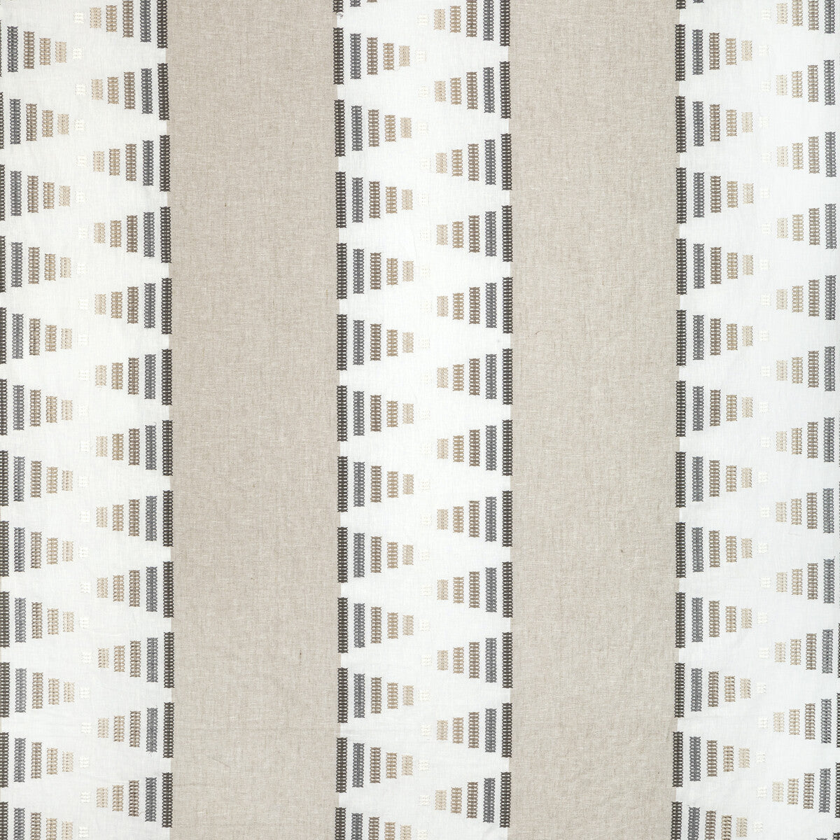 KRAVET COUTURE 36353.106.0 JOINED FORCES STONE Fabric - Eade's Wallpaper