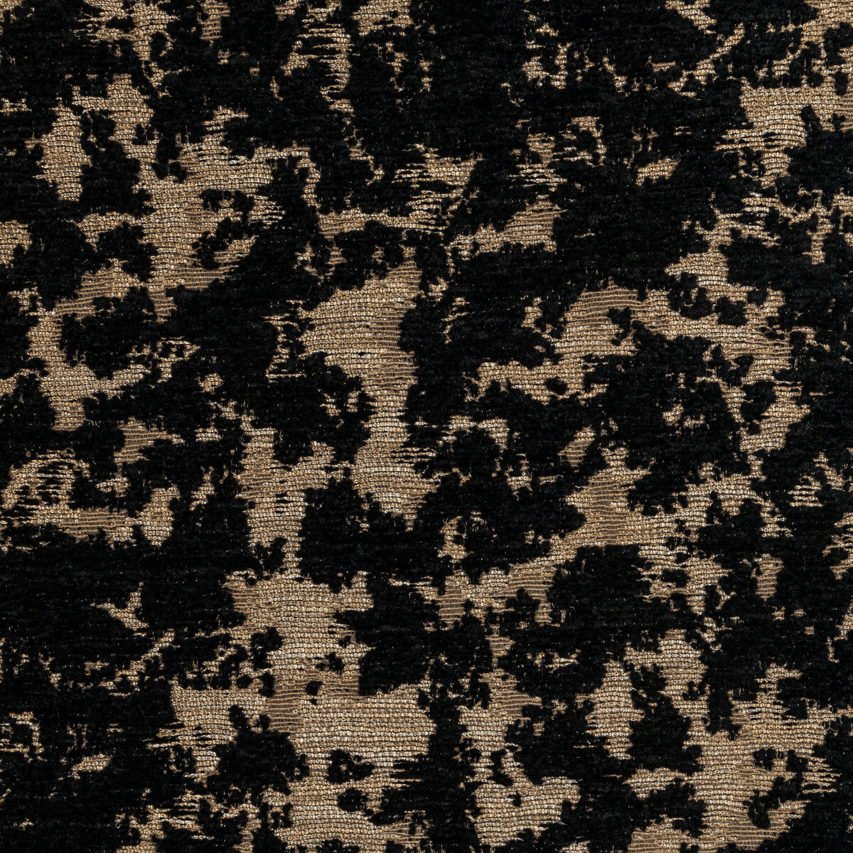 KRAVET COUTURE 36355.84.0 ILLUMINE GOLD NOIR Fabric - Eade's Wallpaper