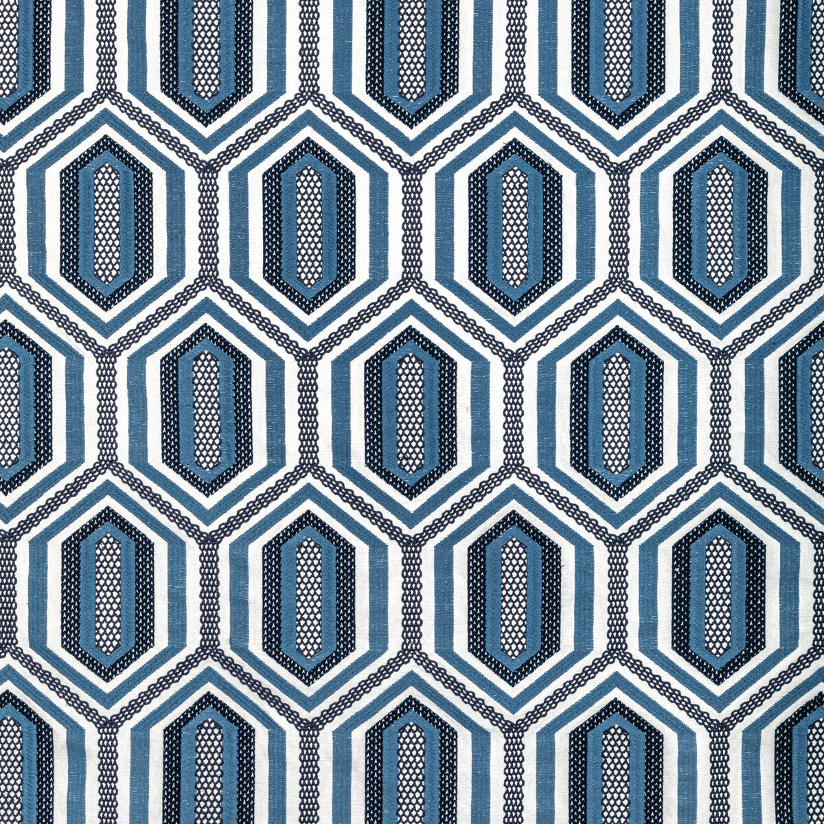 KRAVET COUTURE 36368.51.0 KALEIDOSCOPE EMB INK Fabric - Eade's Wallpaper
