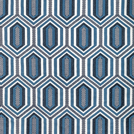 KRAVET COUTURE 36368.51.0 KALEIDOSCOPE EMB INK Fabric - Eade's Wallpaper
