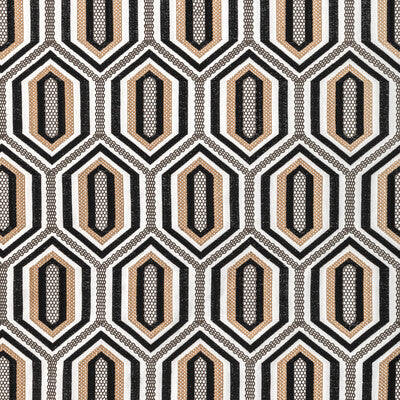 KRAVET COUTURE 36368.816.0 KALEIDOSCOPE EMB ONYX Fabric - Eade's Wallpaper