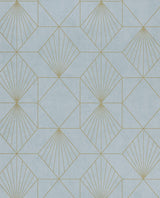 Eijffinger 366071 Halcyon Blue Geometric Wallpaper