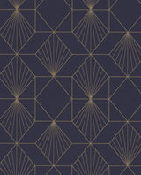 Eijffinger 366072 Halcyon Plum Geometric Wallpaper