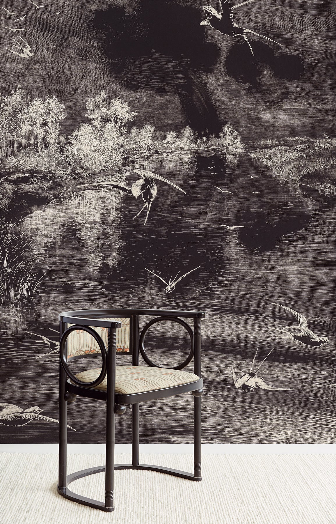 Eijffinger 366100 Hirundo Black Wall Mural