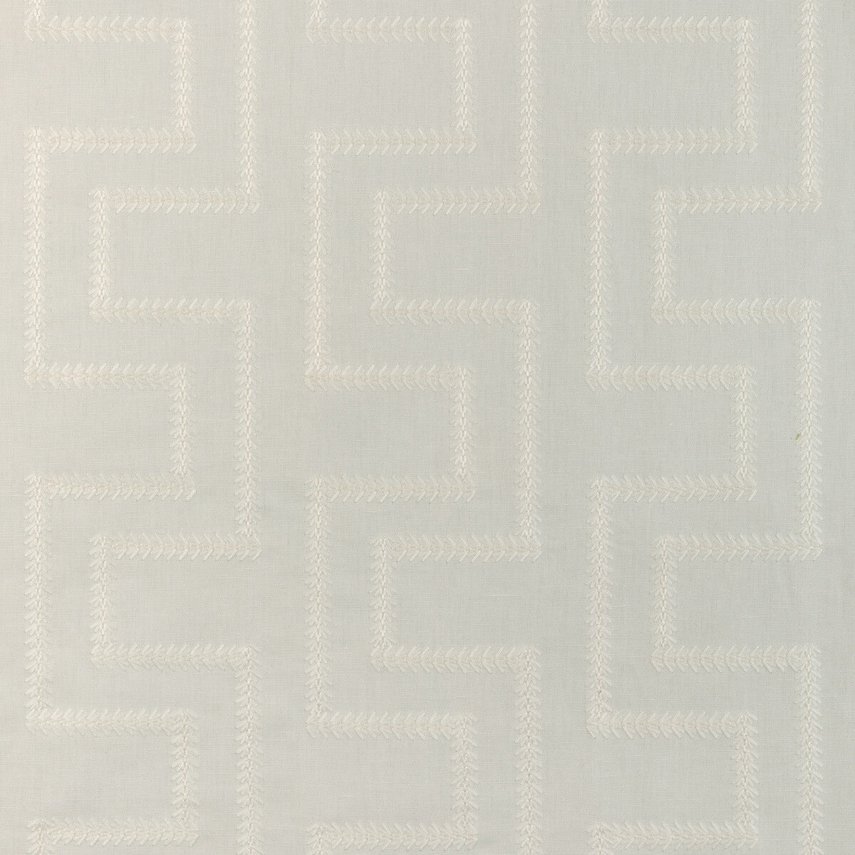 KRAVET DESIGN 36844.1.0 ROMAN FRET IVORY Fabric - Eade's Wallpaper