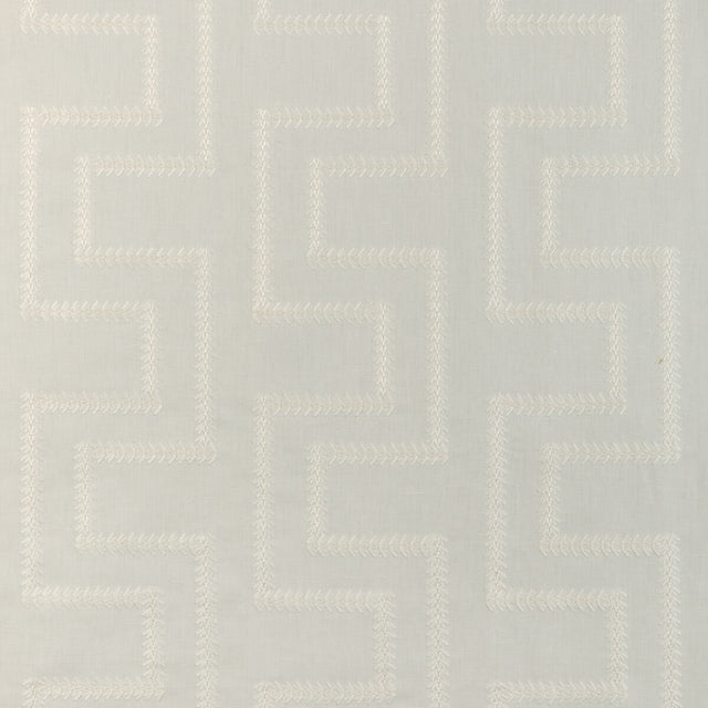 KRAVET DESIGN 36844.1.0 ROMAN FRET IVORY Fabric - Eade's Wallpaper