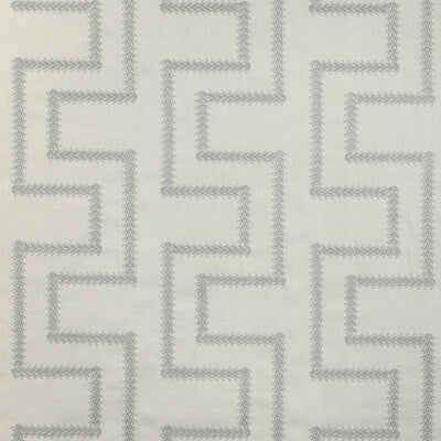 KRAVET DESIGN 36844.11.0 ROMAN FRET GREY Fabric - Eade's Wallpaper