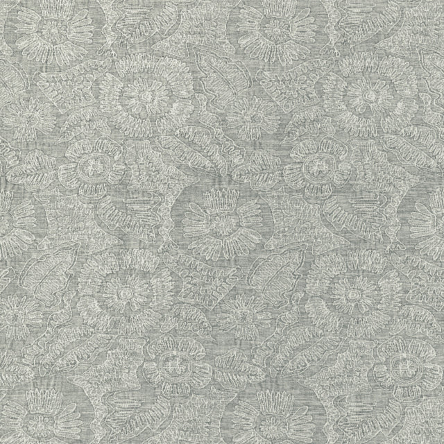 KRAVET COUTURE 36889.15.0 CHENILLE BLOOM MIST Fabric - Eade's Wallpaper