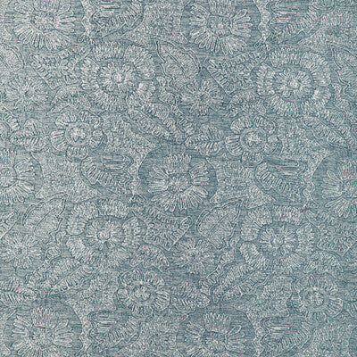 KRAVET COUTURE 36889.5.0 CHENILLE BLOOM SKY Fabric - Eade's Wallpaper
