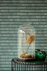 Eijffinger 369155 Solemn Lines Dark Green Wall Mural
