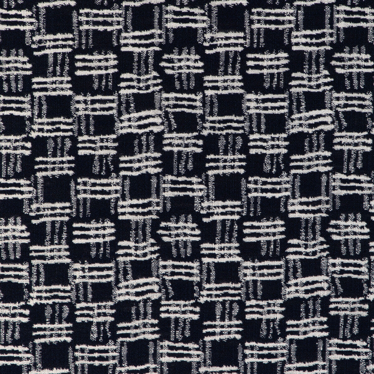 KRAVET COUTURE 36928.50.0 CROSS WAVES INK Fabric - Eade's Wallpaper