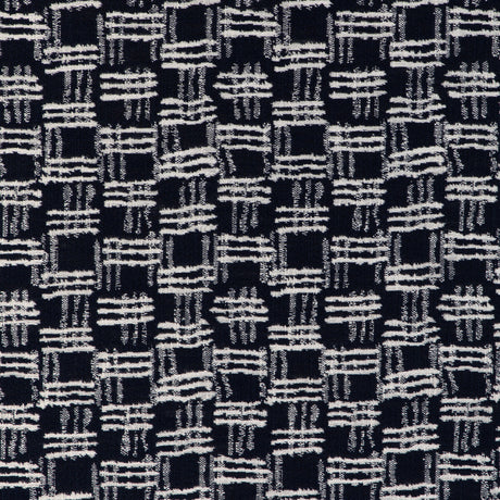 KRAVET COUTURE 36928.50.0 CROSS WAVES INK Fabric - Eade's Wallpaper