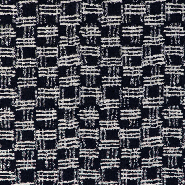 KRAVET COUTURE 36928.50.0 CROSS WAVES INK Fabric - Eade's Wallpaper