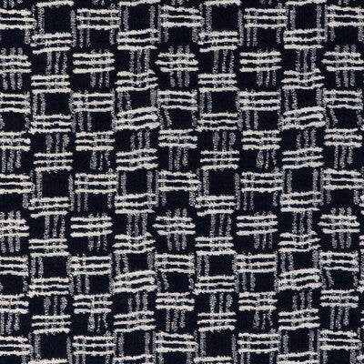KRAVET COUTURE 36928.50.0 CROSS WAVES INK Fabric - Eade's Wallpaper