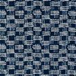 KRAVET COUTURE 36928.51.0 CROSS WAVES MARINE Fabric - Eade's Wallpaper