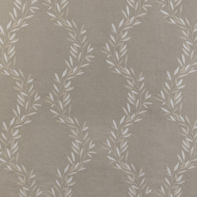 KRAVET DESIGN 36942.16.0 LEAF FRAME LINEN Fabric - Eade's Wallpaper