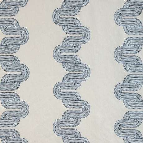 KRAVET DESIGN 36943.5.0 CLOUD CHAIN INDIGO Fabric - Eade's Wallpaper