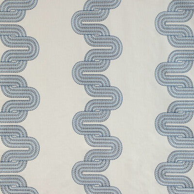 KRAVET DESIGN 36943.5.0 CLOUD CHAIN INDIGO Fabric - Eade's Wallpaper