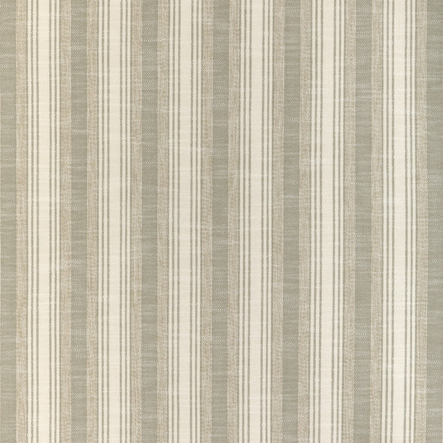 KRAVET DESIGN 37046.106.0 SIMS STRIPE STONE Fabric - Eade's Wallpaper