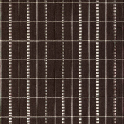 KRAVET COUTURE 37378.606.0 AGATTI CHECK CAROB Fabric - ATELIER PRINTS & WEAVES
