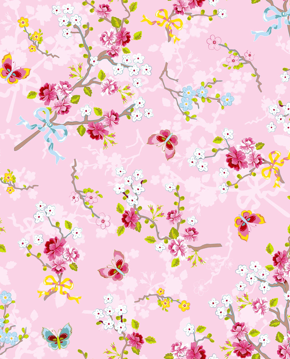 Eijffinger 375072 Ilse Blush Cherry Blossom Wallpaper