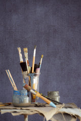 Eijffinger 379008 Agata Blue Linen Wallpaper