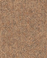 Eijffinger 391520 Longmont Burnt Sienna Global Geometric Wallpaper