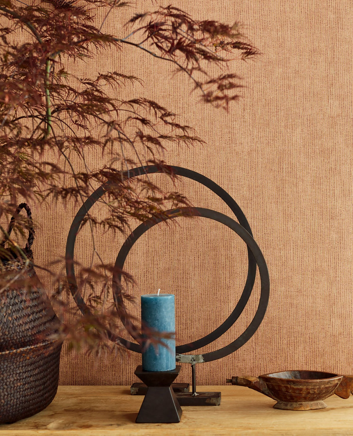 Eijffinger 391540 Bayfield Coral Weave Texture Wallpaper