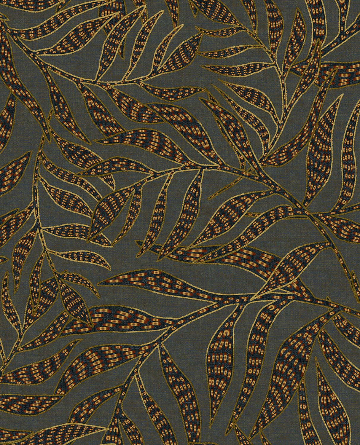 Eijffinger 391553 Montrose Multicolor Leaves Wallpaper