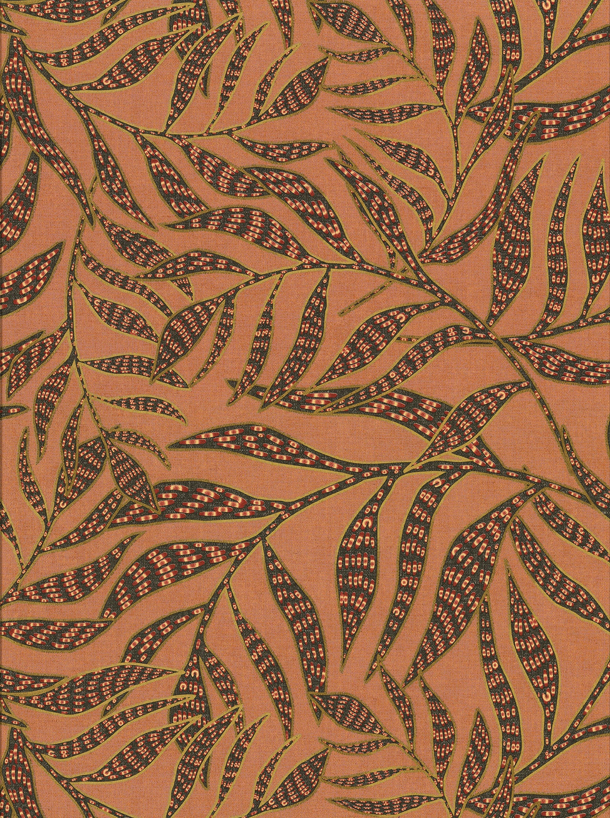 Eijffinger 391554 Montrose Coral Leaves Wallpaper