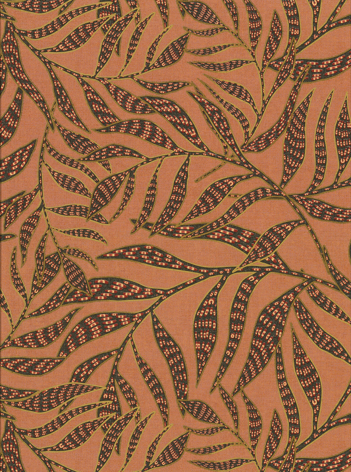 391554 Montrose Coral Leaves Wallpaper, image size:1200x1610
