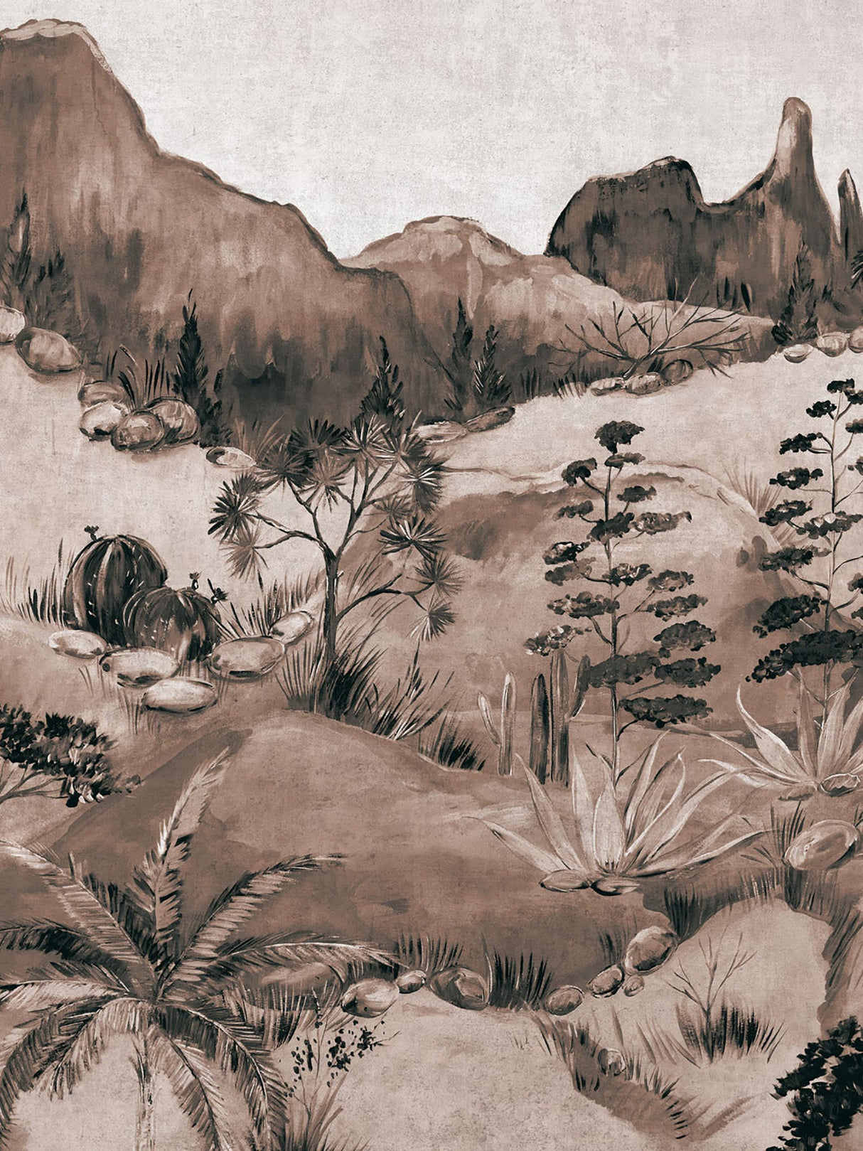 Eijffinger 391566 Scenic Savanna Sepia Wall Mural
