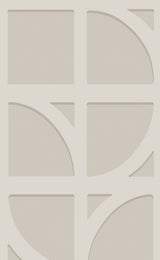 Eijffinger 395802 Shapes Silver Curved Trellis Wallpaper