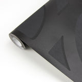 Eijffinger 395806 Shapes Black Curved Trellis Wallpaper