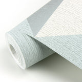 Eijffinger 395822 Diamond Light Blue Tri-Tone Geometric Wallpaper
