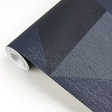 Eijffinger 395826 Diamond Blue Tri-Tone Geometric Wallpaper